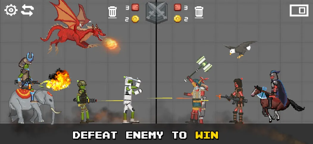 Battle Sandbox (Батл Плейграунд) [МОД: Много денег, Монет и Все открыто] Screenshot 4