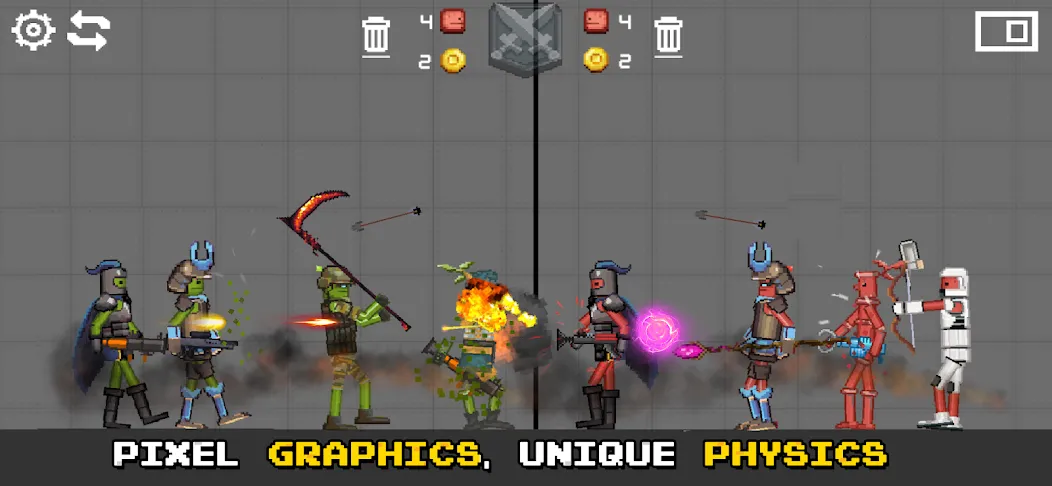 Battle Sandbox (Батл Плейграунд) [МОД: Много денег, Монет и Все открыто] Screenshot 5
