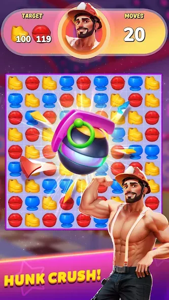 Party Match (Диско матч) [МОД: Все открыто, Дополнительные деньги и Меню MOD] Screenshot 3
