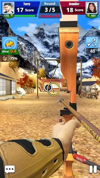Archery Battle 3D (Арчери Баттл 3D) [МОД: Деньги, Монеты и Меню MOD] Screenshot 2