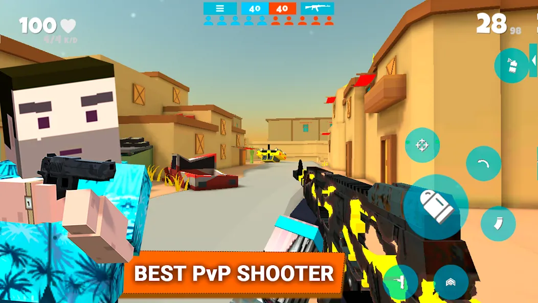 Fan of Guns: FPS Pixel Shooter (Фан оф Ганс) [МОД: Меню, Бесконечные монеты и Открытые уровни] Screenshot 1
