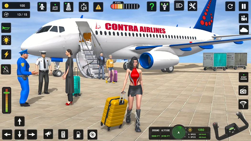 City Pilot Cargo Plane Games (Сити Пилот Карго Плейн Геймс) [МОД: Меню, Бесконечные монеты и Открытые уровни] Screenshot 1