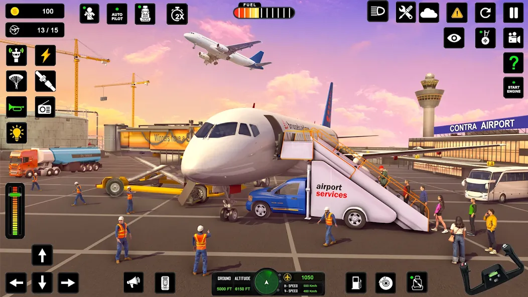 City Pilot Cargo Plane Games (Сити Пилот Карго Плейн Геймс) [МОД: Меню, Бесконечные монеты и Открытые уровни] Screenshot 3
