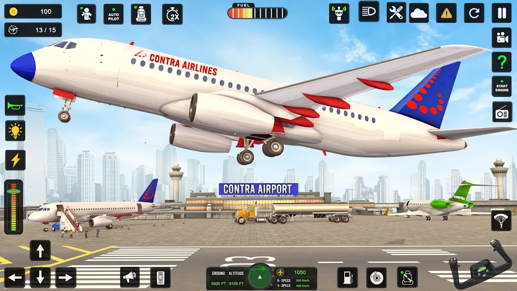 City Pilot Cargo Plane Games (Сити Пилот Карго Плейн Геймс) [МОД: Меню, Бесконечные монеты и Открытые уровни] Screenshot 4