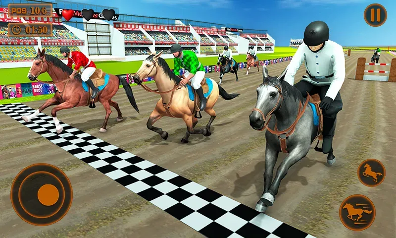 Mounted Horse Racing Games [МОД: Много денег, Монет и Все открыто] Screenshot 2