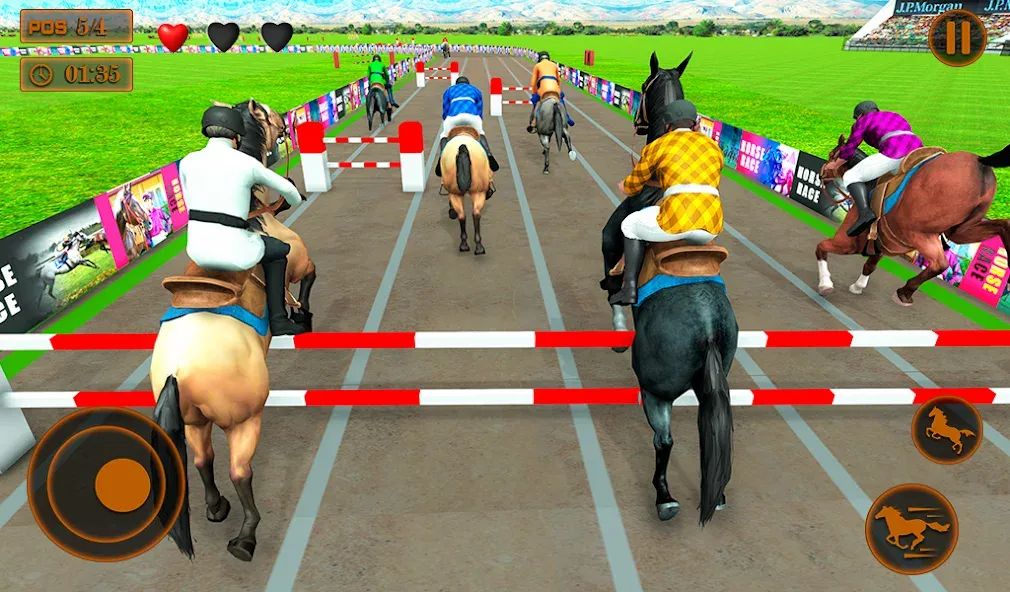 Mounted Horse Racing Games [МОД: Много денег, Монет и Все открыто] Screenshot 5