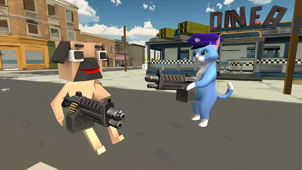 PugWars (Пагварс) [МОД: Все открыто, Дополнительные деньги и Меню MOD] Screenshot 1