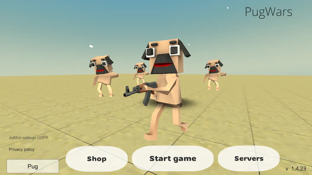 PugWars (Пагварс) [МОД: Все открыто, Дополнительные деньги и Меню MOD] Screenshot 4
