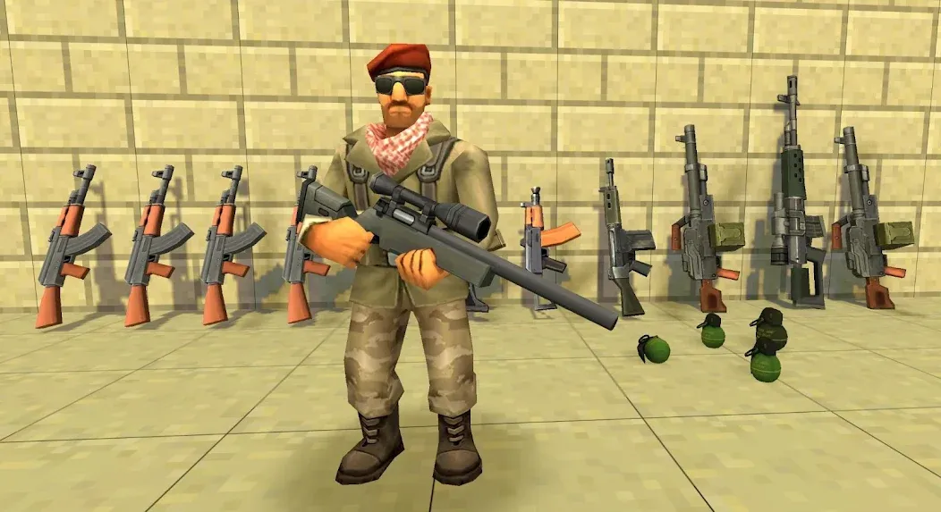 StrikeBox: Sandbox&Shooter (Страйкбокс) [МОД: Много денег, Монет и Все открыто] Screenshot 1