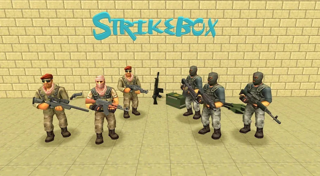 StrikeBox: Sandbox&Shooter (Страйкбокс) [МОД: Много денег, Монет и Все открыто] Screenshot 4