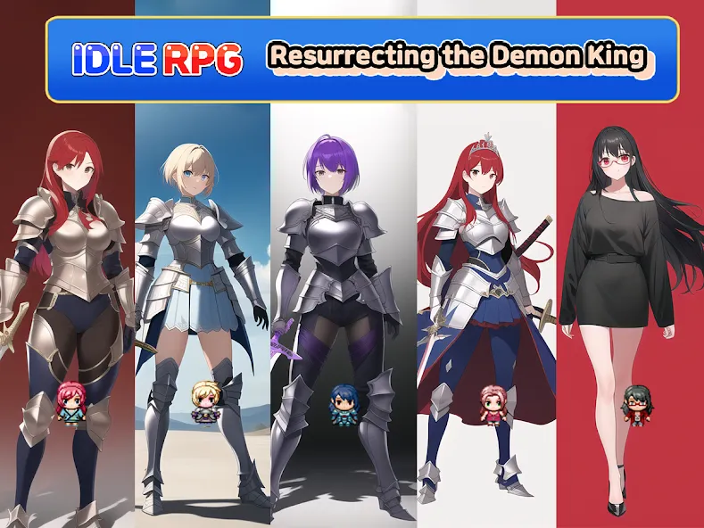 Idle RPG : Reviving Demon King (Айдл РПГ) [МОД: Много монет, Открытые уровни и Мега MOD] Screenshot 1