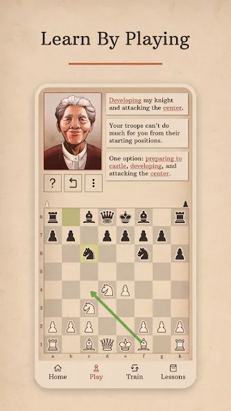 Learn Chess with Dr. Wolf [МОД: Деньги, Монеты и Меню MOD] Screenshot 3