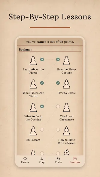Learn Chess with Dr. Wolf [МОД: Деньги, Монеты и Меню MOD] Screenshot 4
