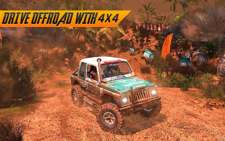 Offroad Jeep Driving Simulator [МОД: Много денег, Монет и Все открыто] Screenshot 3