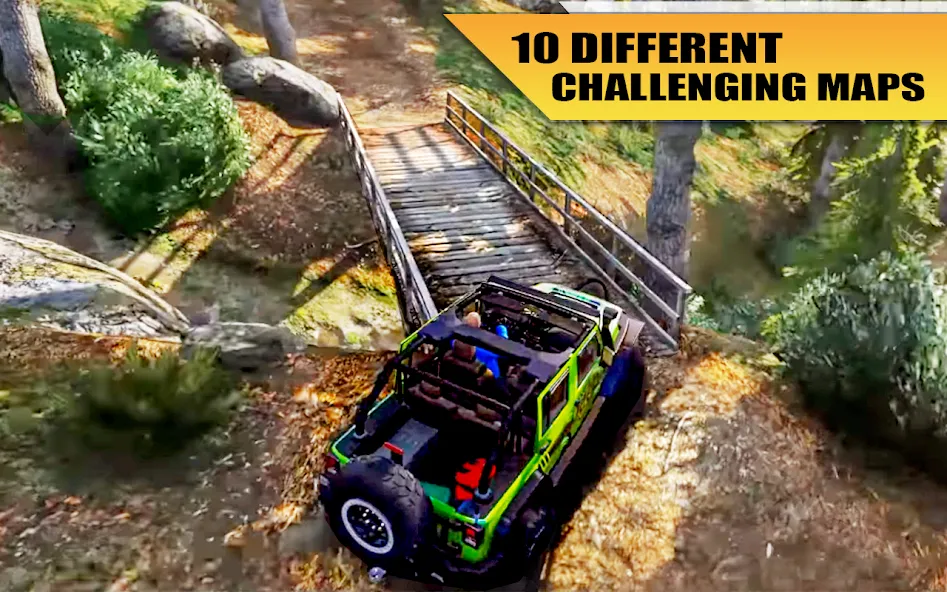 Off Road Jeep Drive Simulator [МОД: Деньги, Монеты и Меню MOD] Screenshot 4