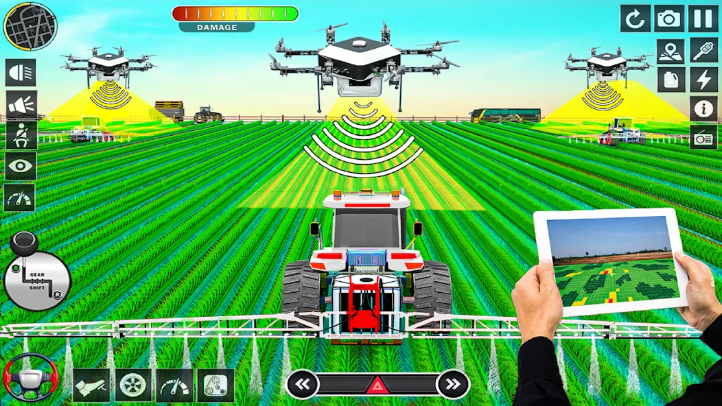 Big Tractor Farming Simulator (Биг Трактор Фарминг Симулятор) [МОД: Все открыто, Дополнительные деньги и Меню MOD] Screenshot 3