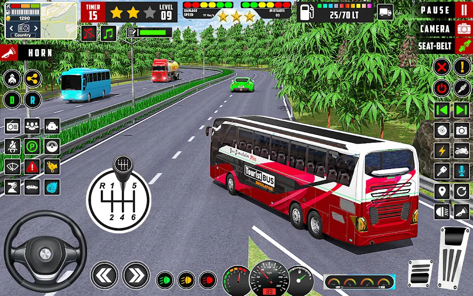 City Bus Simulator 3D Bus Game (Симулятор городского автобуса 3D  игра   ) [МОД: Много денег, Монет и Все открыто] Screenshot 1