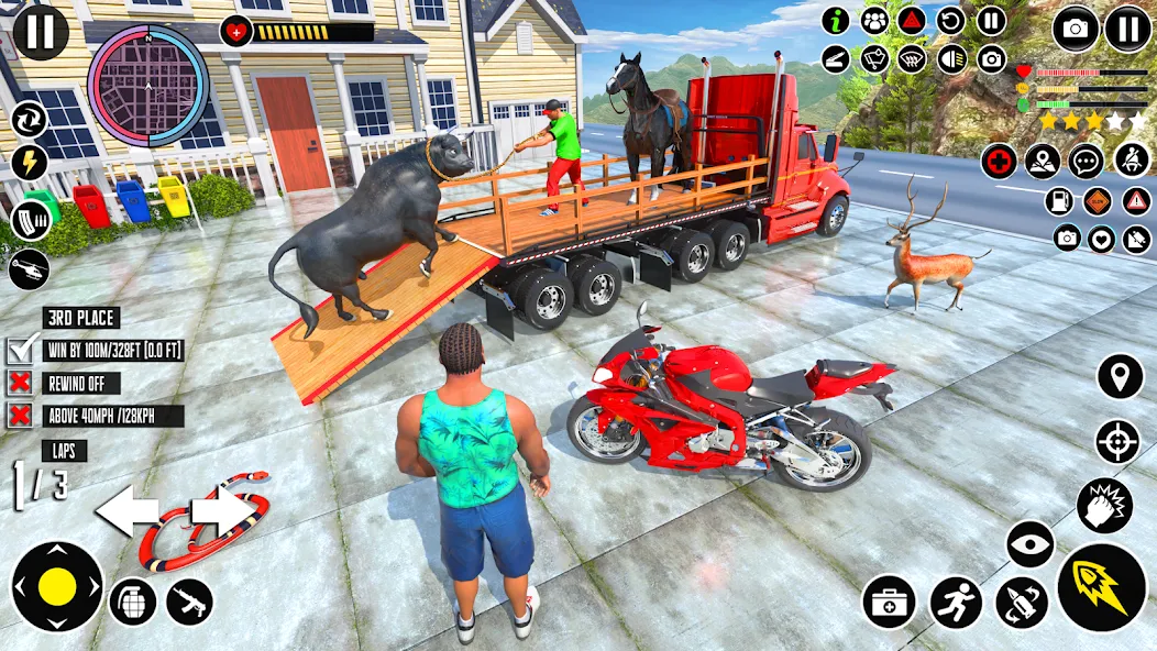 Animal Transport Truck Game 3D (Игра Грузовик для перевозки животных) [МОД: Много денег, Монет и Все открыто] Screenshot 1