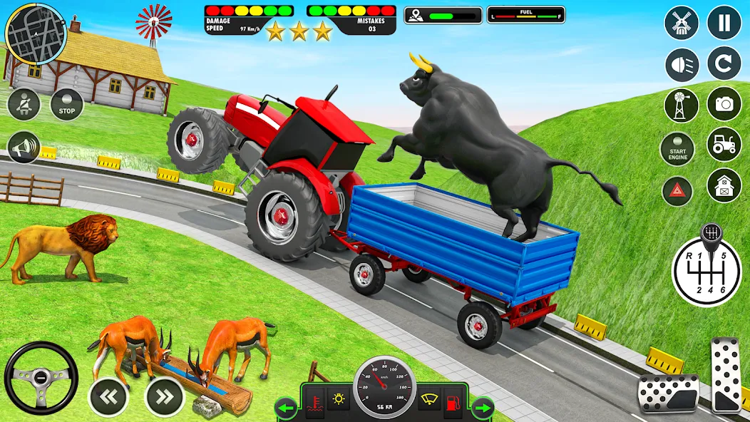 Animal Transport Truck Game 3D (Игра Грузовик для перевозки животных) [МОД: Много денег, Монет и Все открыто] Screenshot 3