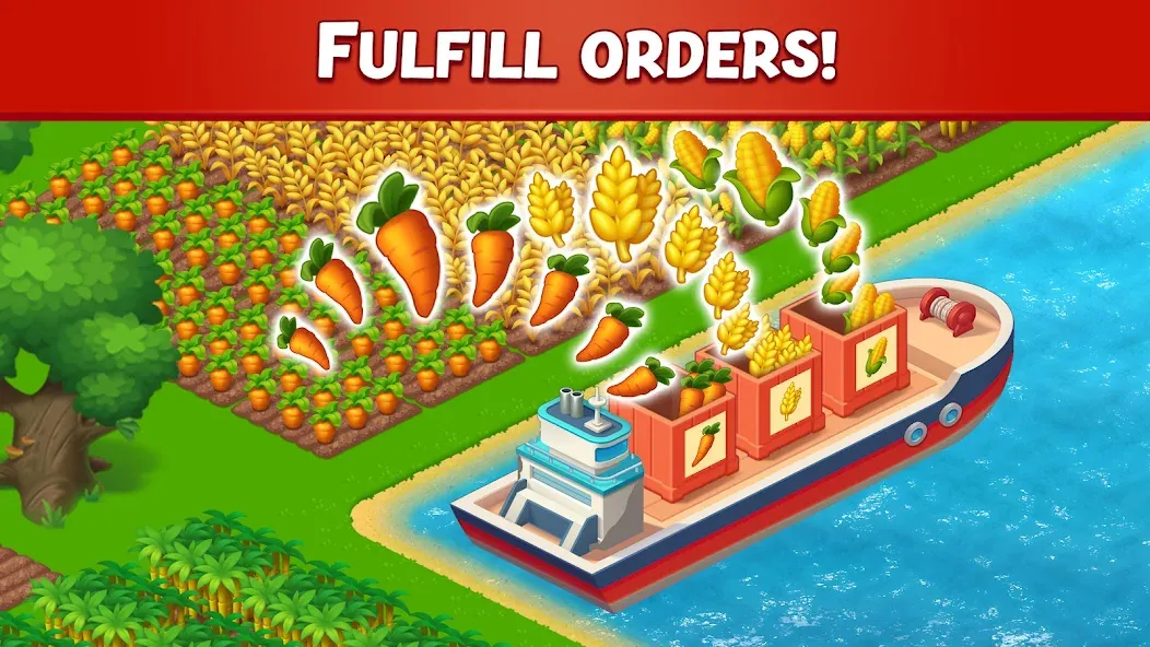 Farm City: Farming & Building (Фарм Сити) [МОД: Много денег, Монет и Все открыто] Screenshot 3