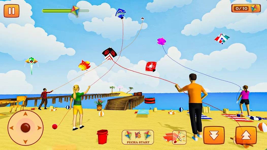 Kite Game: Kite Flying Game 3D [МОД: Все открыто, Дополнительные деньги и Меню MOD] Screenshot 4