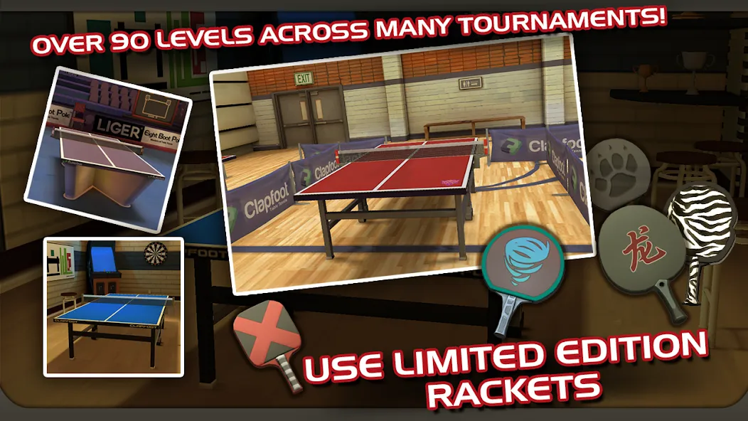 Ping Pong Masters (Пингпонг мастера) [МОД: Много монет, Открытые уровни и Мега MOD] Screenshot 2