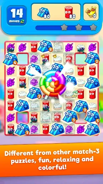 Sugar Heroes - match 3 game [МОД: Много монет, Открытые уровни и Мега MOD] Screenshot 1