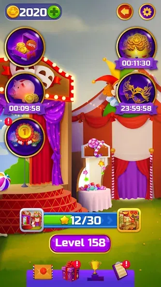 Circus Words: Magic Puzzle [МОД: Меню, Бесконечные монеты и Открытые уровни] Screenshot 5