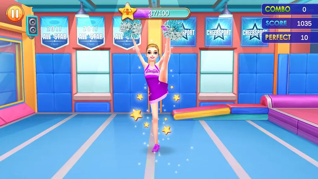 Cheerleader Champion Dance Now [МОД: Меню, Бесконечные монеты и Открытые уровни] Screenshot 4