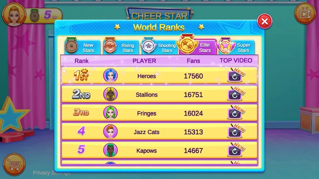 Cheerleader Champion Dance Now [МОД: Меню, Бесконечные монеты и Открытые уровни] Screenshot 5