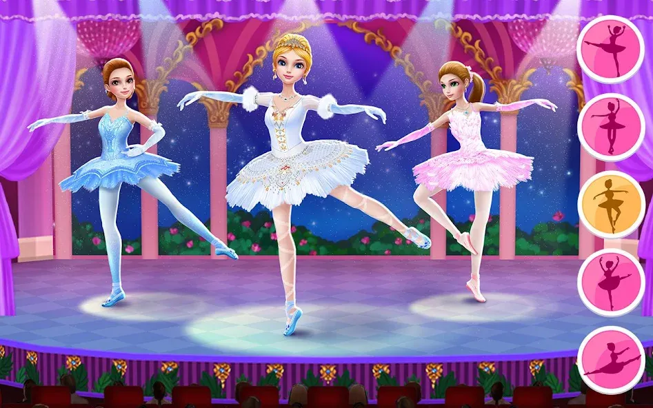Pretty Ballerina - Girl Game [МОД: Много монет, Открытые уровни и Мега MOD] Screenshot 1