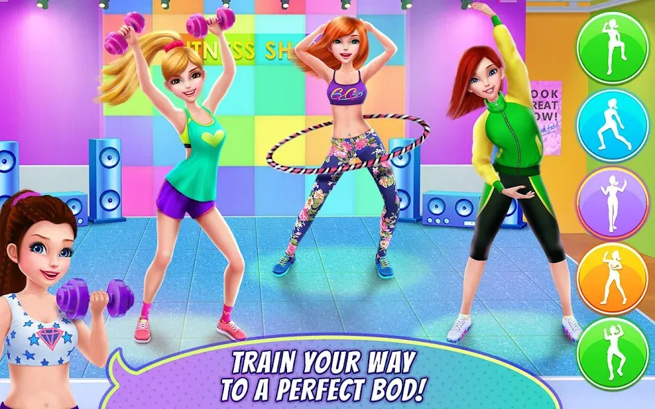 Fitness Girl - Dance & Play [МОД: Все открыто, Дополнительные деньги и Меню MOD] Screenshot 3