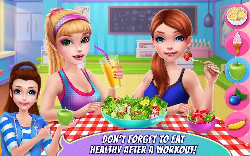Fitness Girl - Dance & Play [МОД: Все открыто, Дополнительные деньги и Меню MOD] Screenshot 4