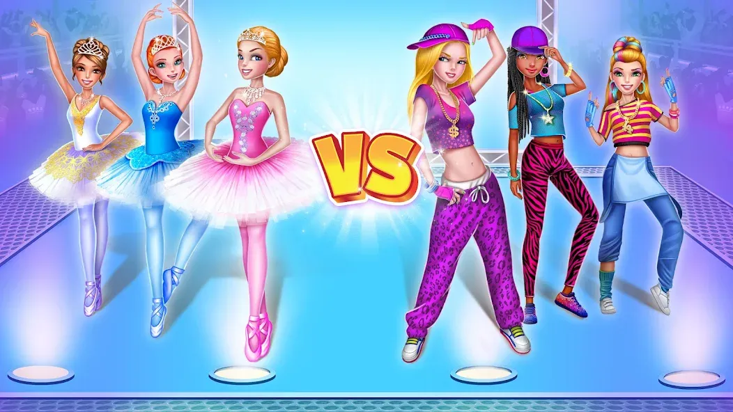 Dance Clash: Ballet vs Hip Hop [МОД: Бесконечные деньги, Монеты и Мега MOD] Screenshot 1