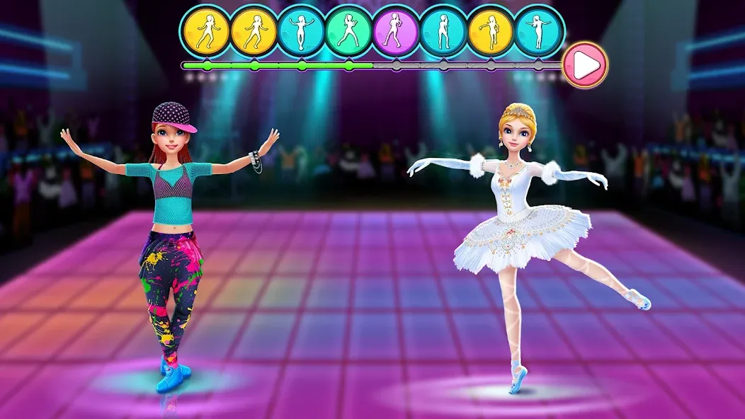 Dance Clash: Ballet vs Hip Hop [МОД: Бесконечные деньги, Монеты и Мега MOD] Screenshot 5