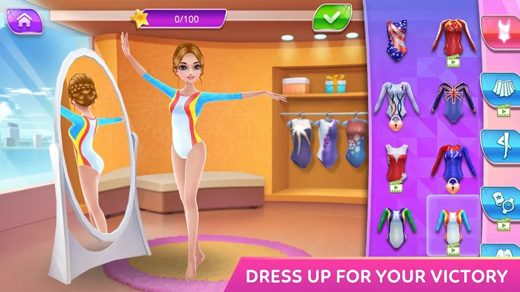 Gymnastics Superstar Star Girl [МОД: Много денег, Монет и Все открыто] Screenshot 1
