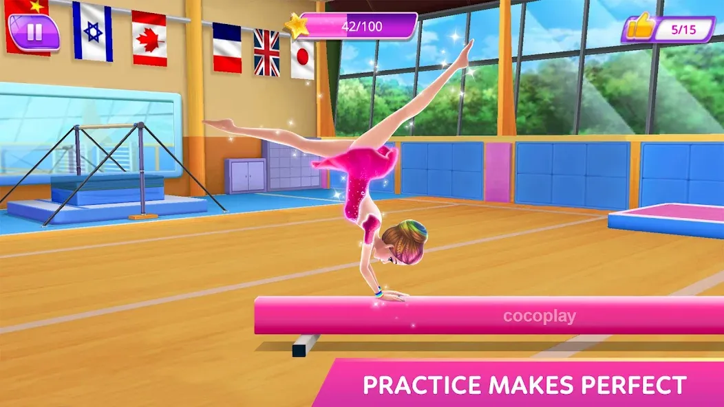 Gymnastics Superstar Star Girl [МОД: Много денег, Монет и Все открыто] Screenshot 4