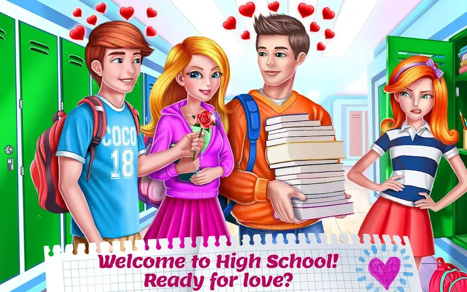 High School Crush - Love Story [МОД: Деньги, Монеты и Меню MOD] Screenshot 1