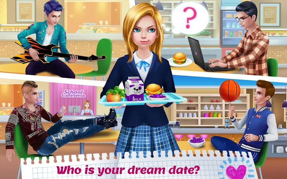 High School Crush - Love Story [МОД: Деньги, Монеты и Меню MOD] Screenshot 2