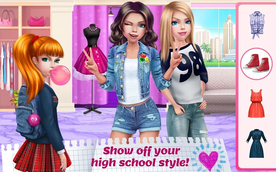 High School Crush - Love Story [МОД: Деньги, Монеты и Меню MOD] Screenshot 3