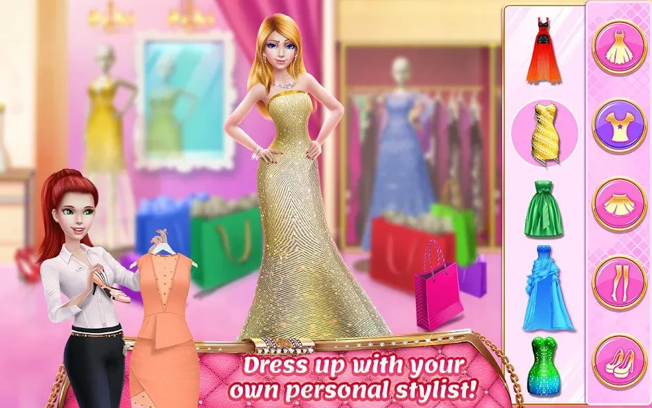 Rich Girl Mall - Shopping Game [МОД: Бесконечные деньги, Монеты и Мега MOD] Screenshot 1
