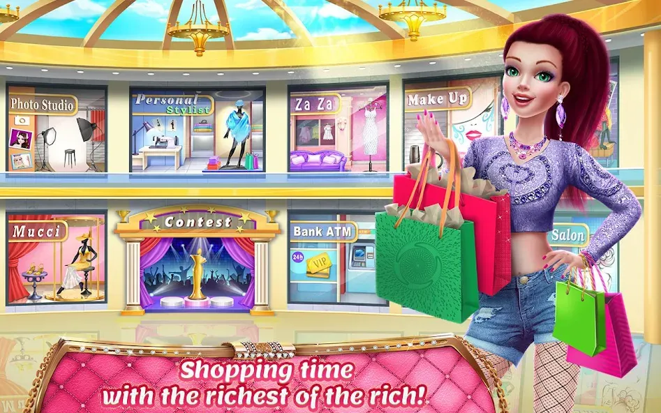 Rich Girl Mall - Shopping Game [МОД: Бесконечные деньги, Монеты и Мега MOD] Screenshot 4