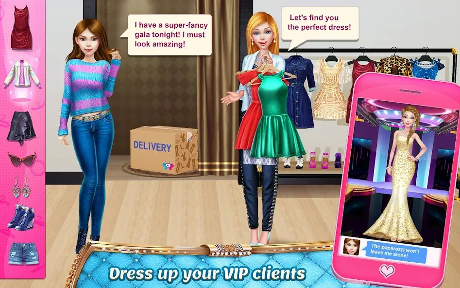 Stylist Girl: Make Me Fabulous [МОД: Много монет, Открытые уровни и Мега MOD] Screenshot 2
