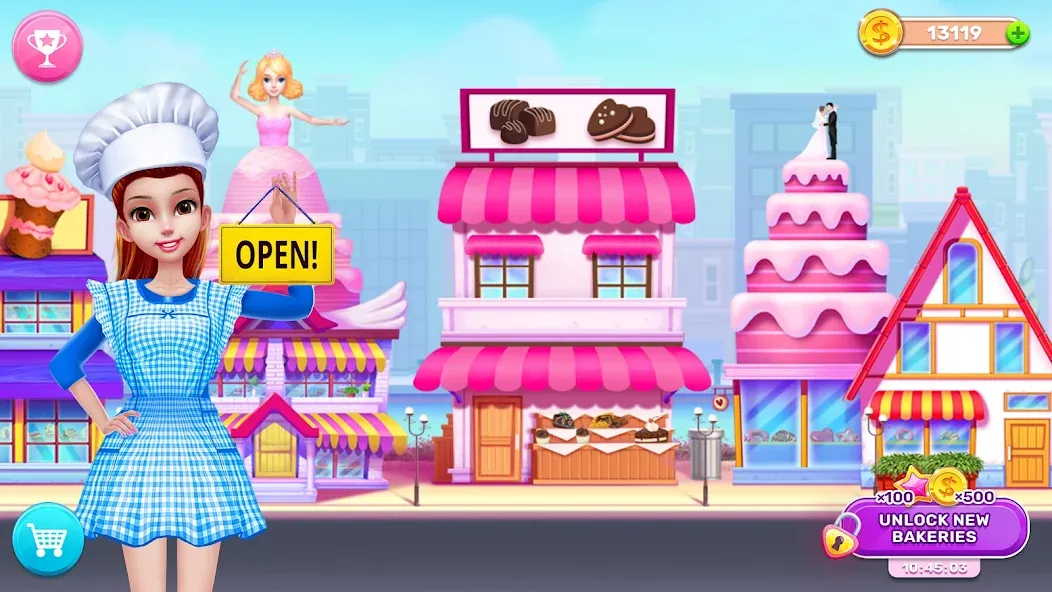 My Bakery Empire: Bake a Cake [МОД: Много денег, Монет и Все открыто] Screenshot 2