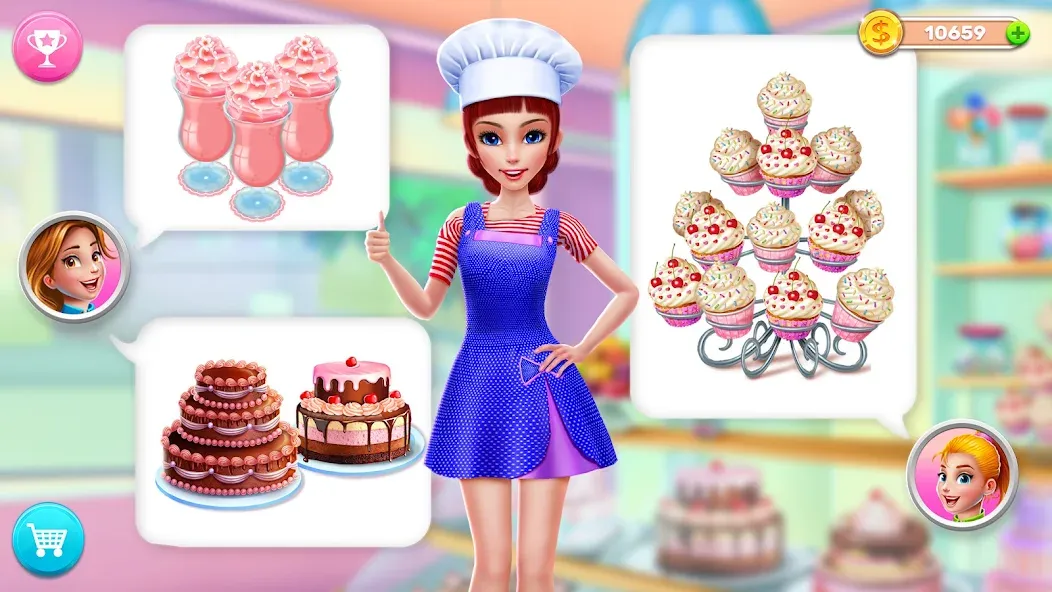 My Bakery Empire: Bake a Cake [МОД: Много денег, Монет и Все открыто] Screenshot 4