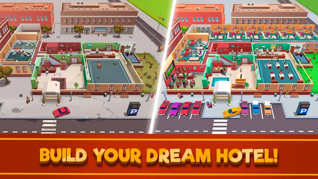 Hotel Empire Tycoon－Idle Game [МОД: Много денег, Монет и Все открыто] Screenshot 1