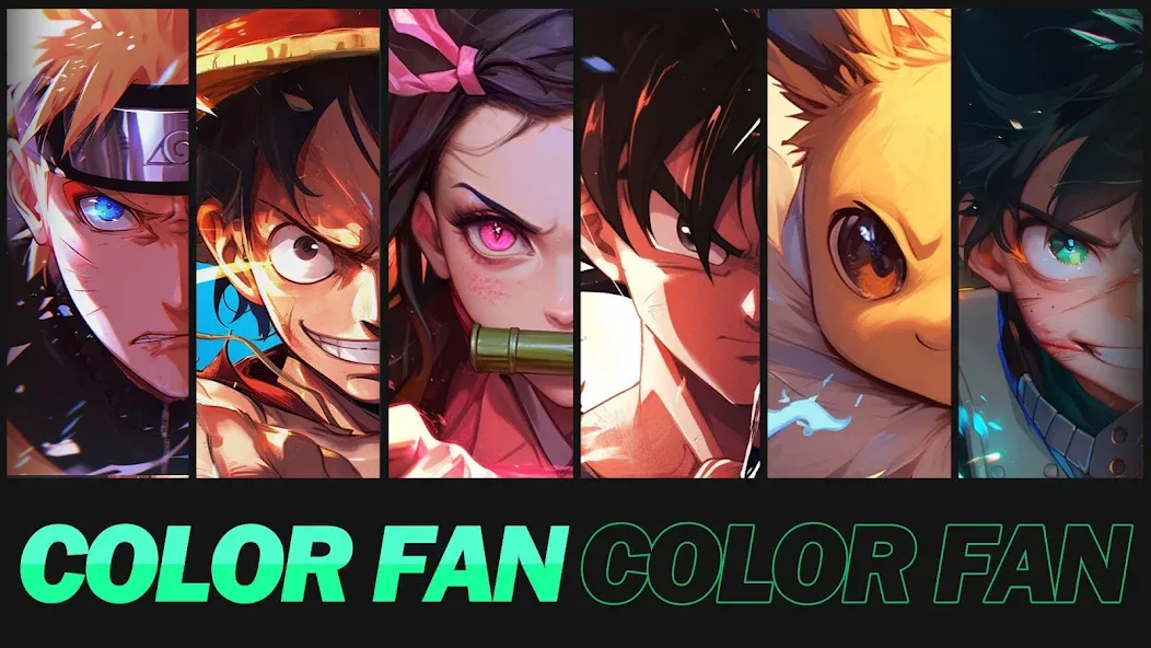 Color Fan - Color By Number (Цветной веер) [МОД: Меню, Бесконечные монеты и Открытые уровни] Screenshot 1