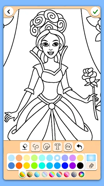 Coloring for girls and women [МОД: Бесконечные деньги, Монеты и Мега MOD] Screenshot 4