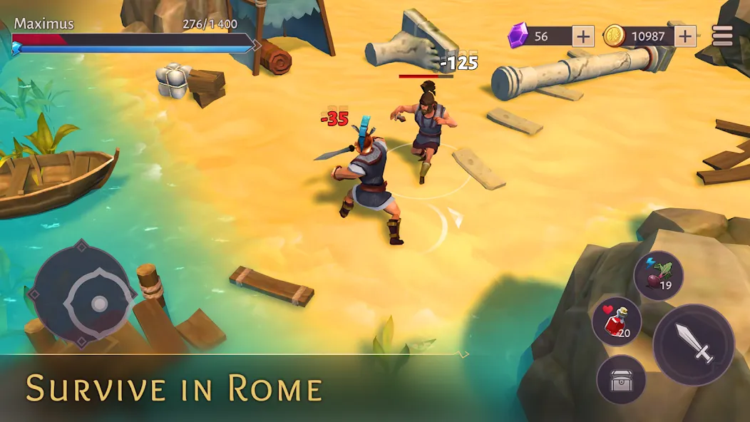 Gladiators: Survival in Rome [МОД: Бесконечные деньги, Монеты и Мега MOD] Screenshot 1