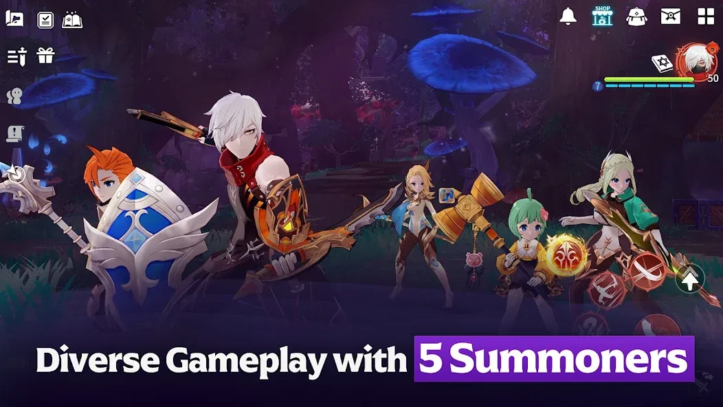 Summoners War: Chronicles [МОД: Деньги, Монеты и Меню MOD] Screenshot 2